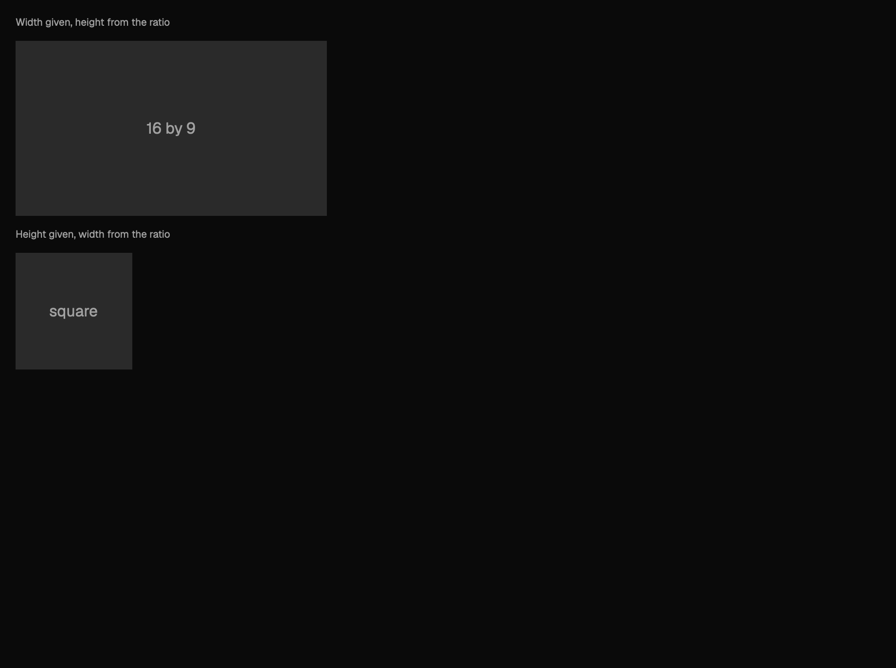 The aspect-ratio scene