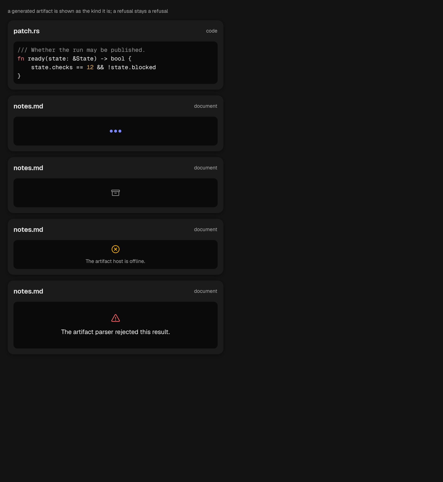 The ArtifactPreview component in artifact-preview