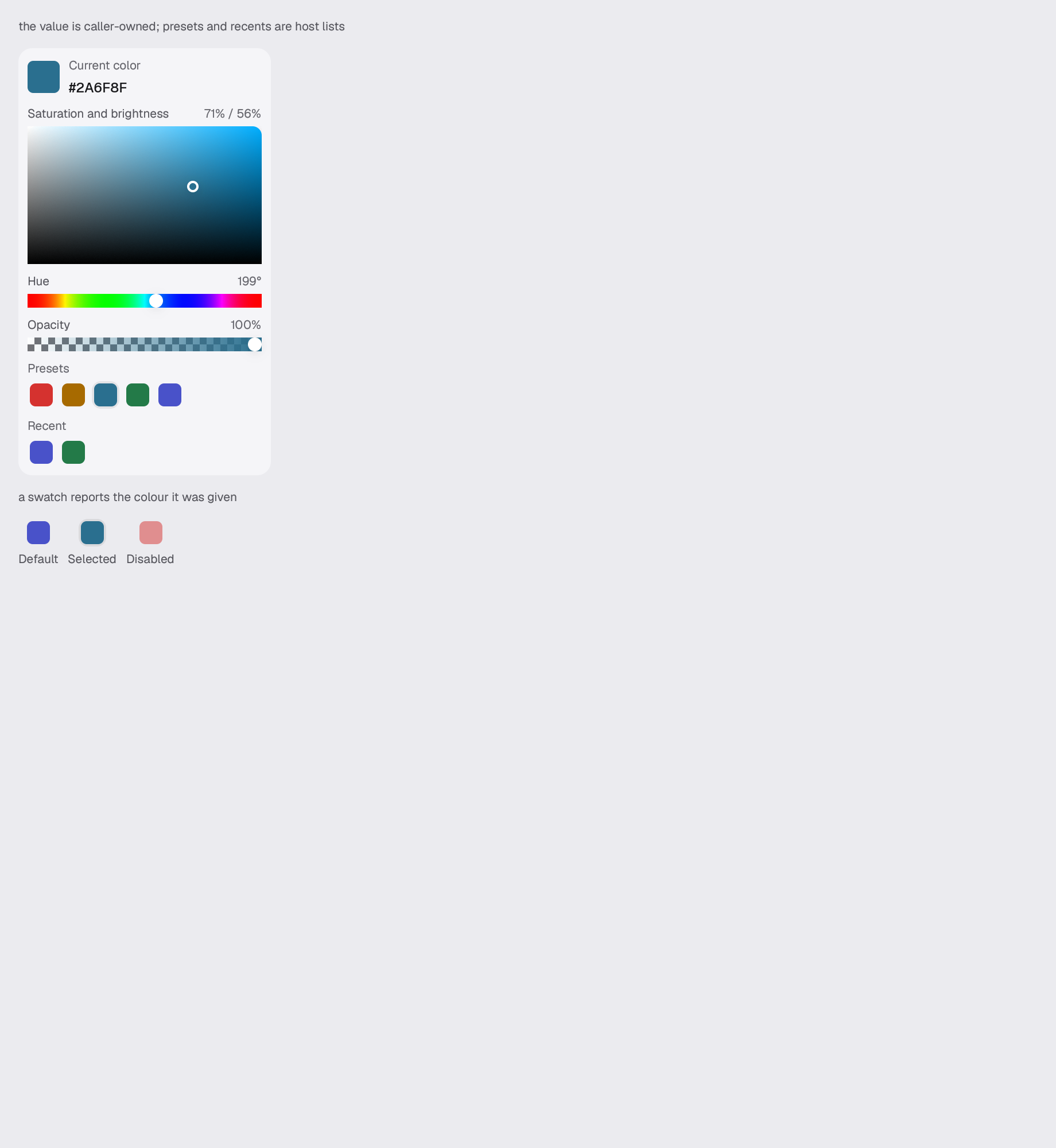 The color-picker scene in studio-light