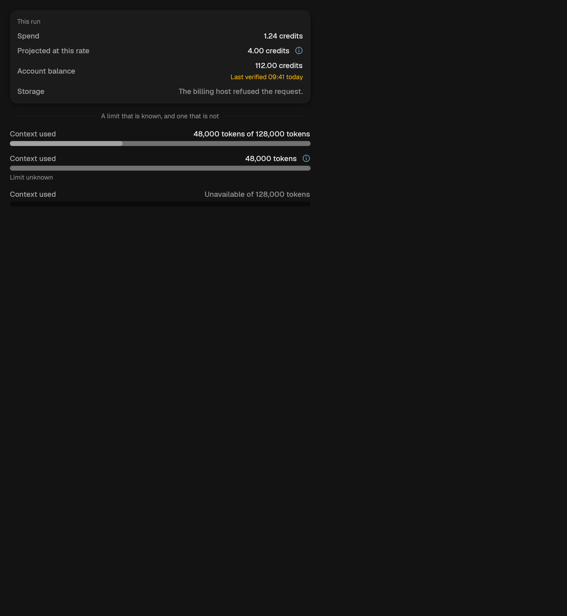 The ContextGauge component in cost-meter
