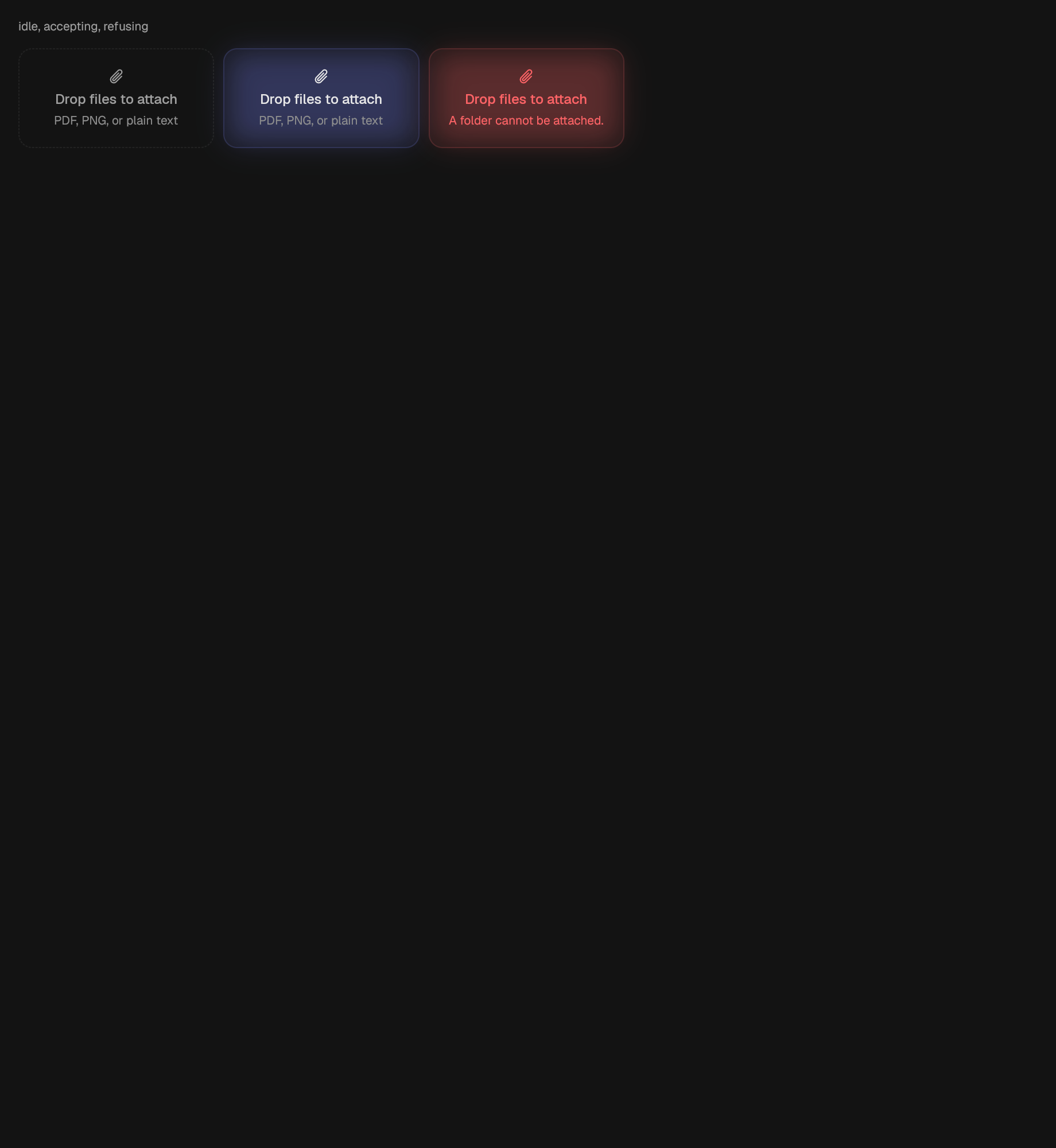The Dropzone component in dropzone