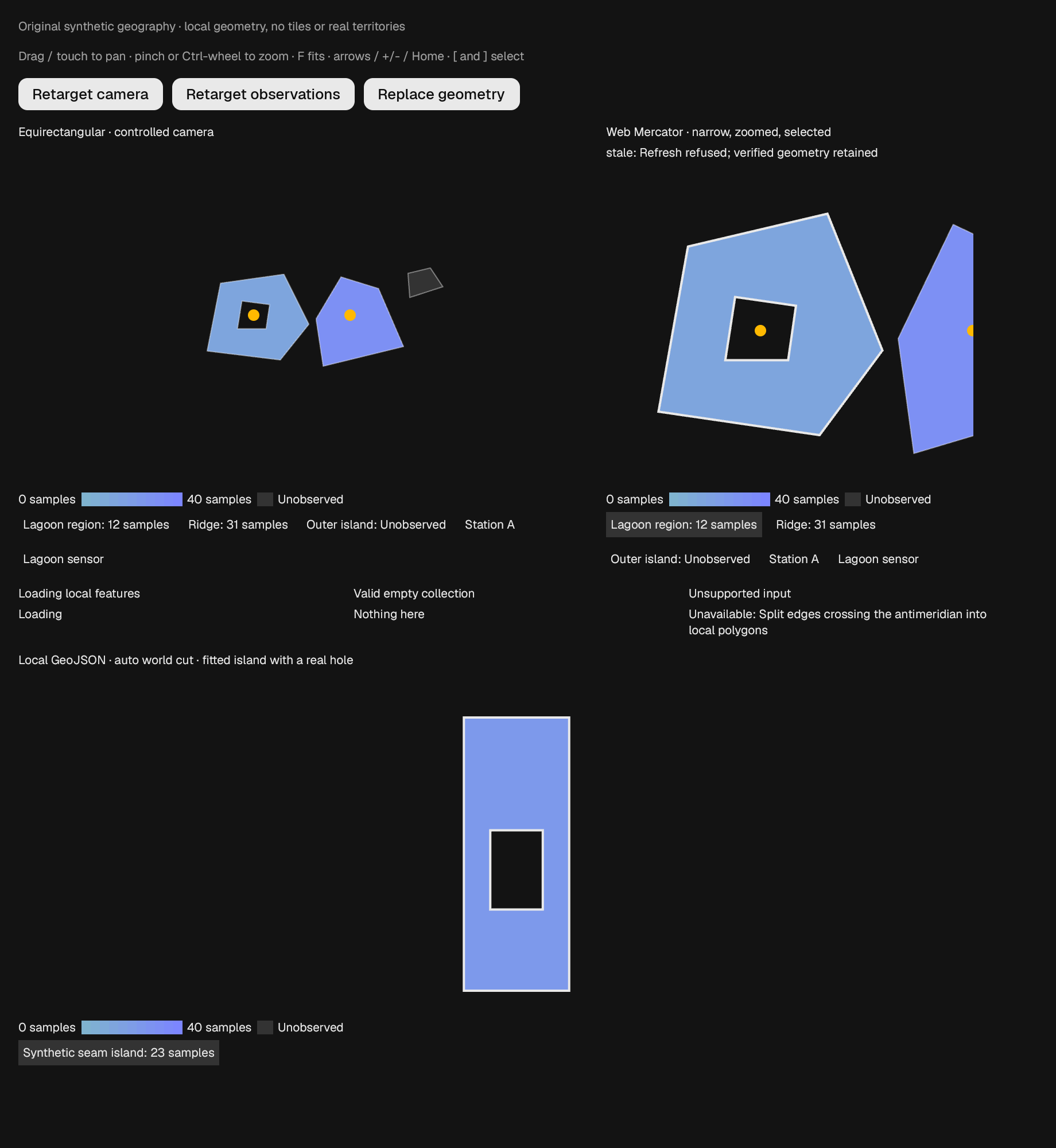 The GeoMap component in geography