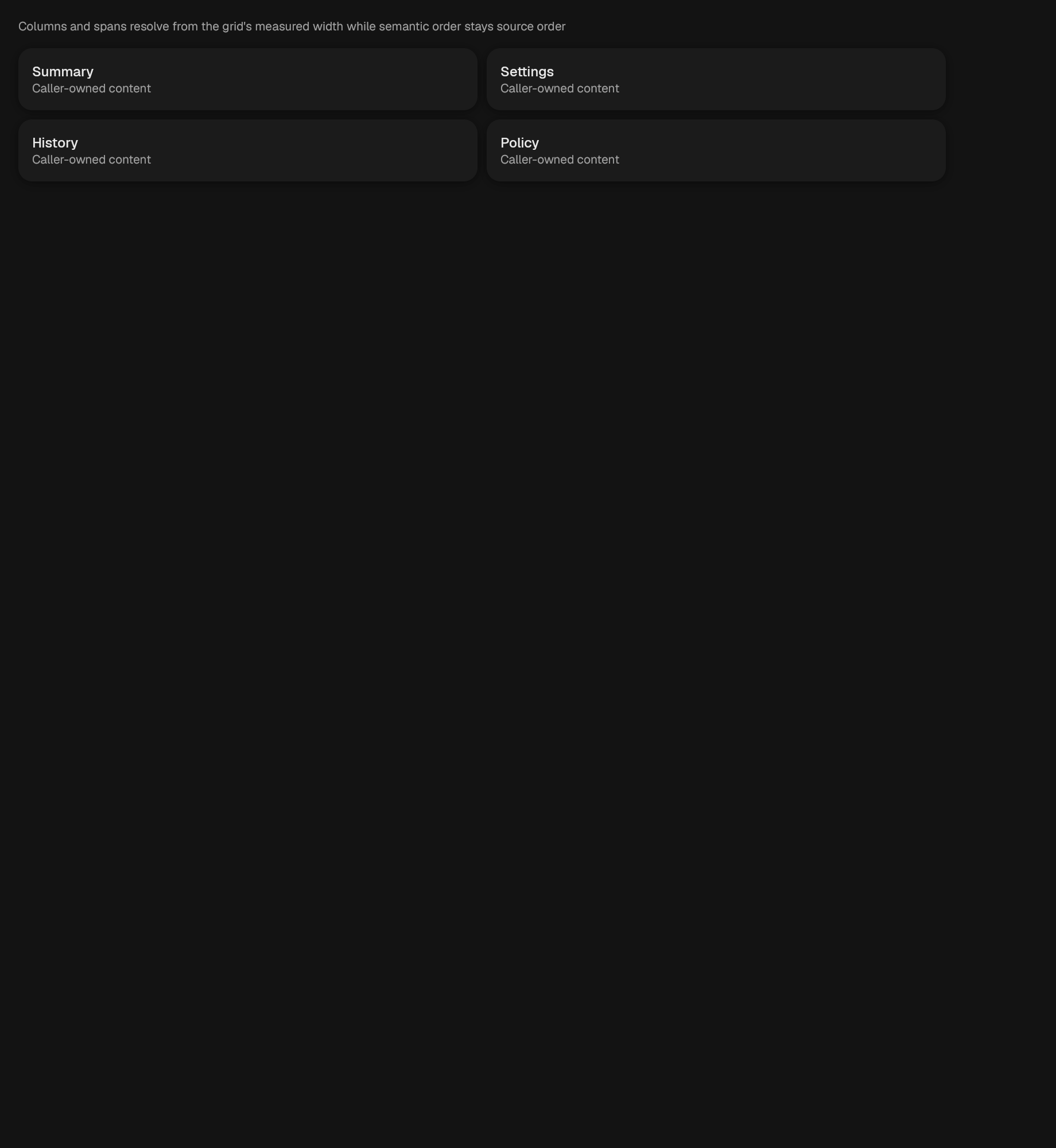 The Grid component in grid