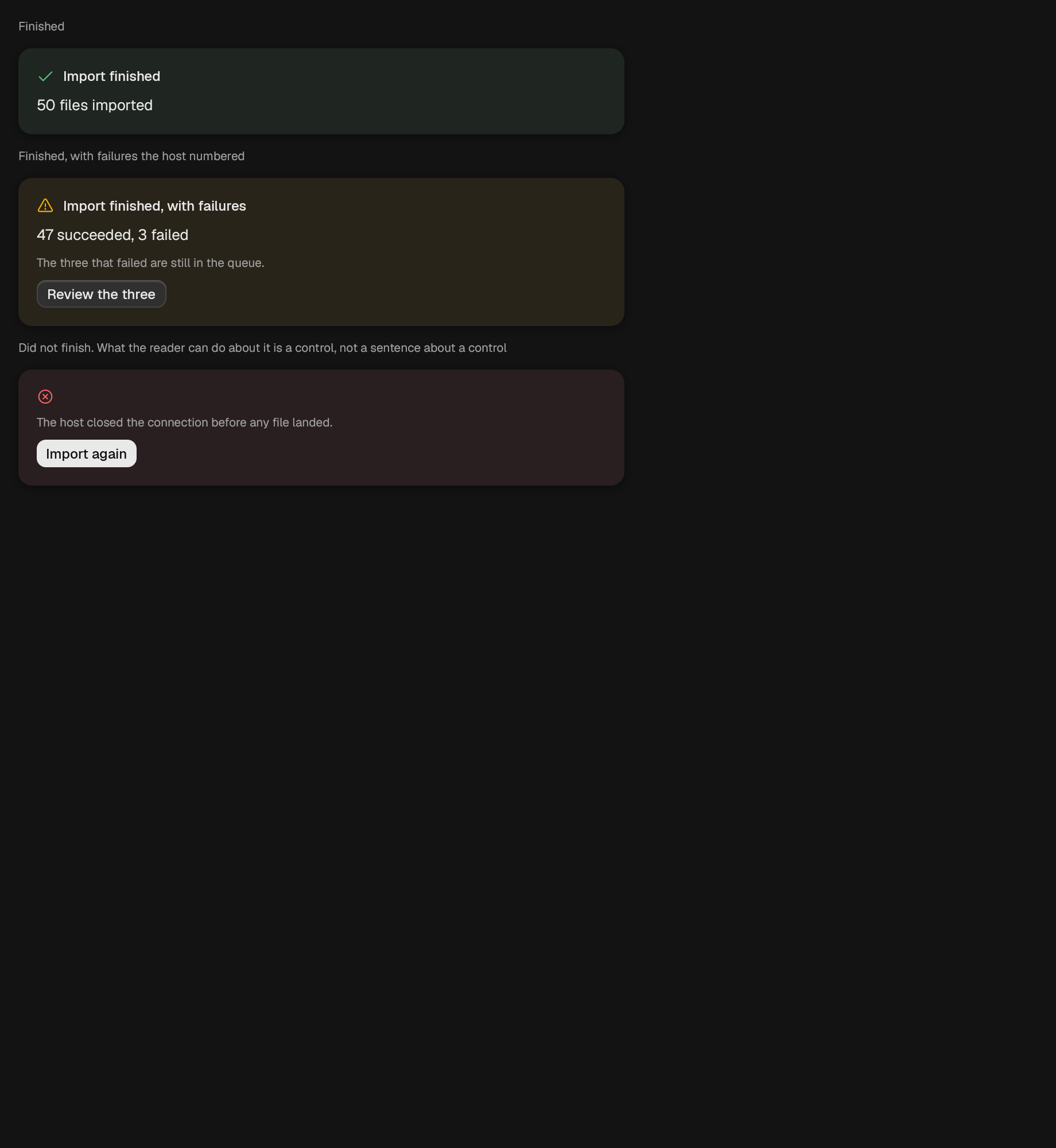 The OutcomePanel component in outcome-panel