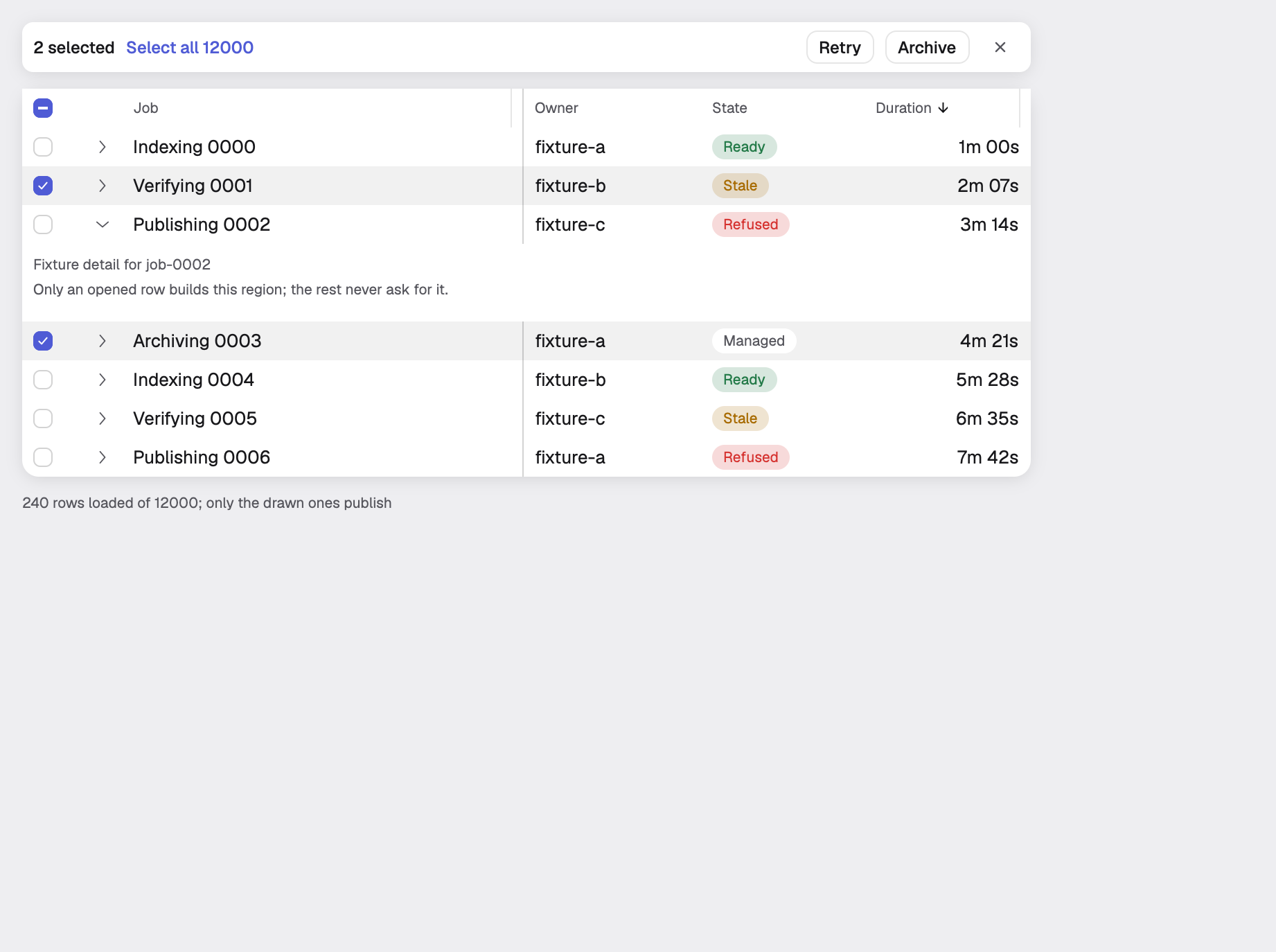 data-grid in the light theme