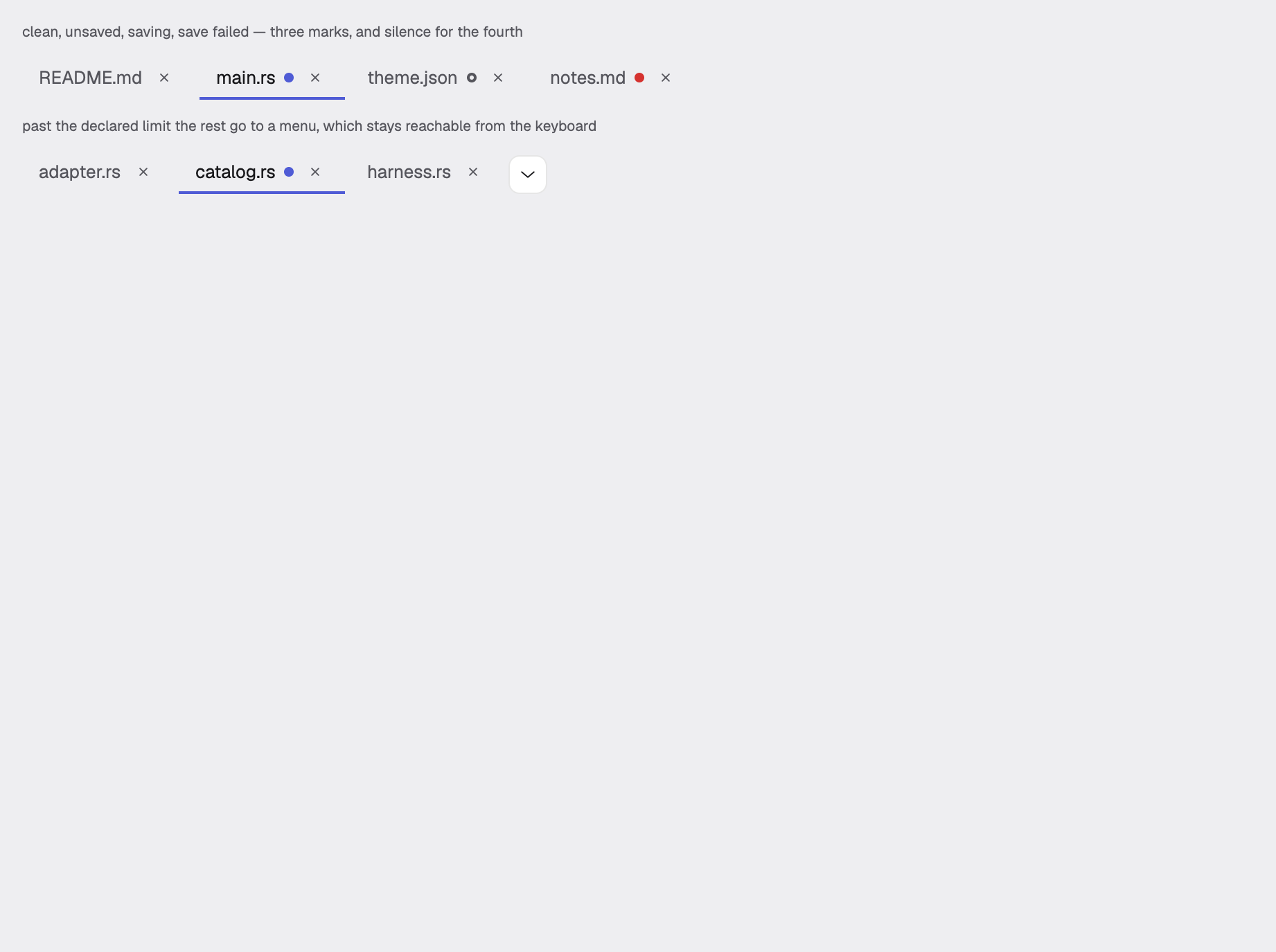 document-tabs in the light theme