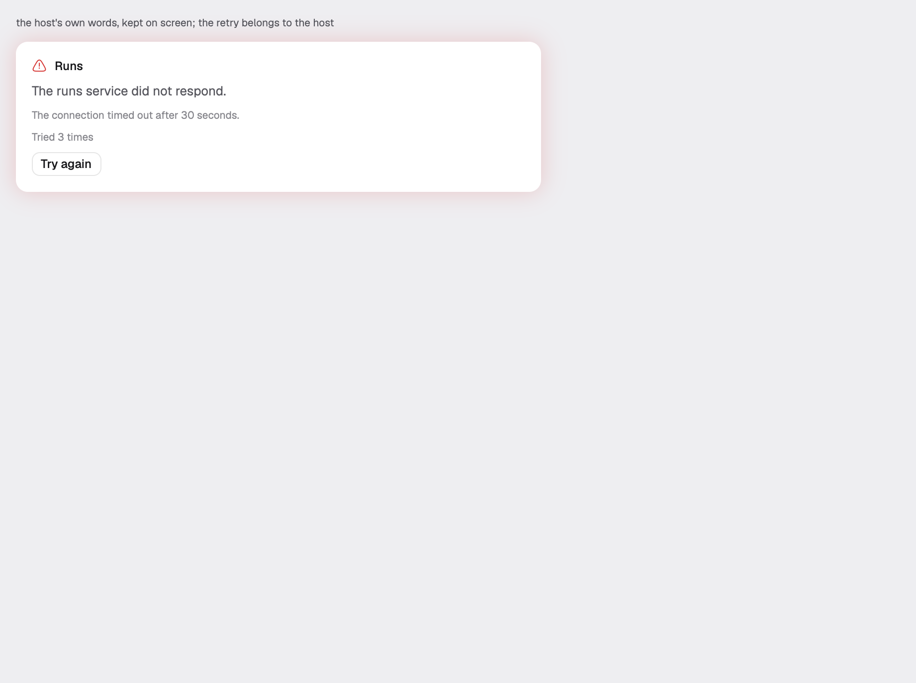 failure-panel in the light theme