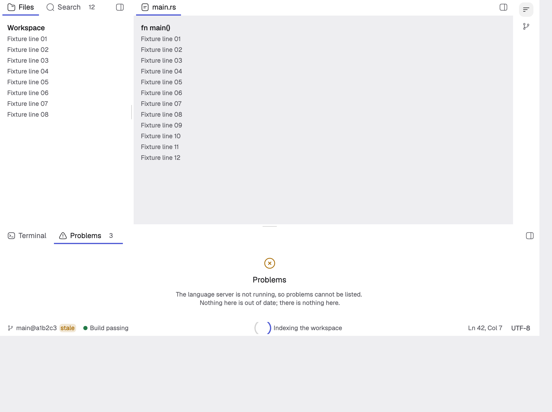 ide-shell in the light theme