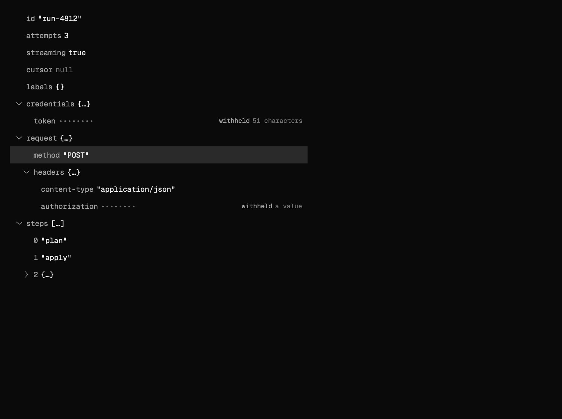 The json-view scene