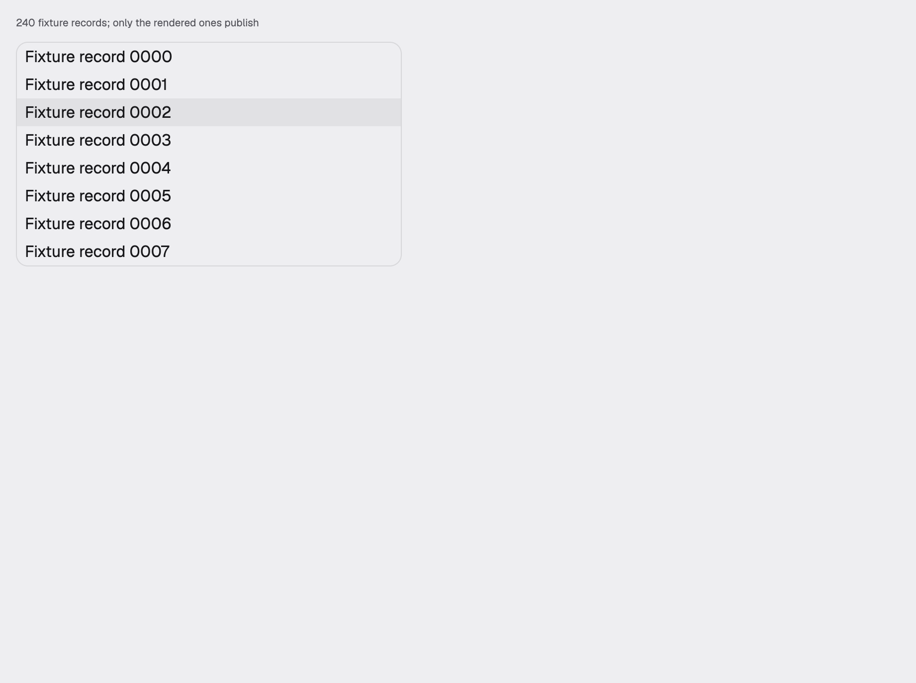 list in the light theme
