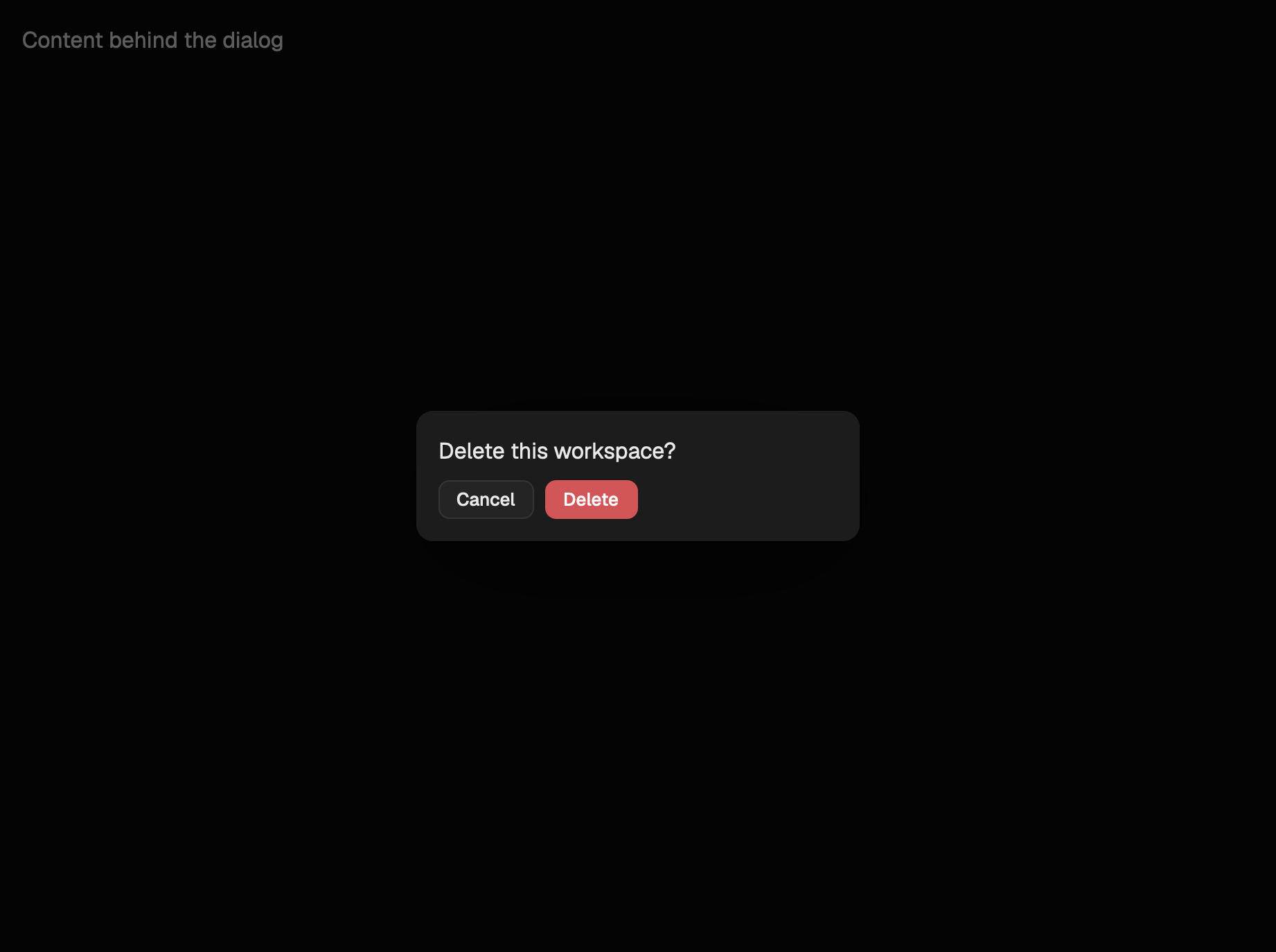 The overlay scene