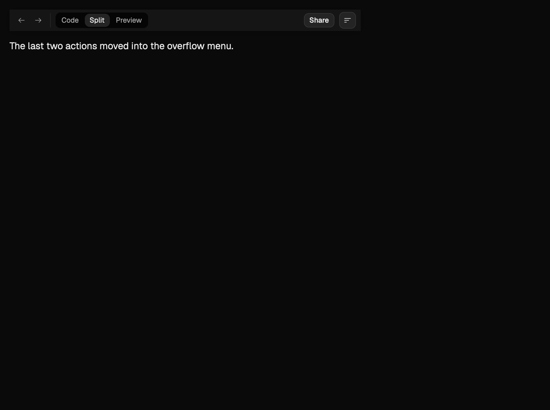 The toolbar scene