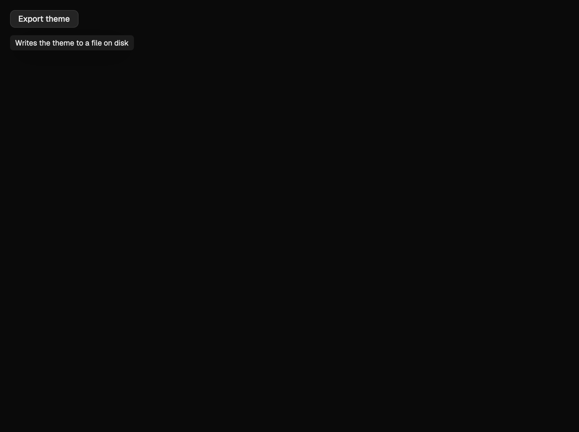 The tooltip scene